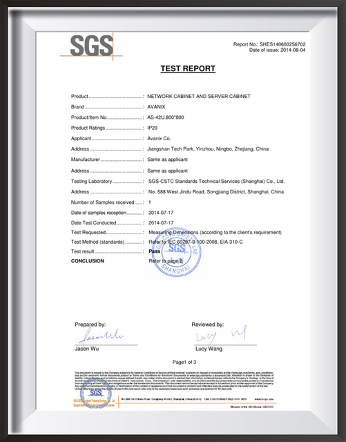 Cabinets Certification